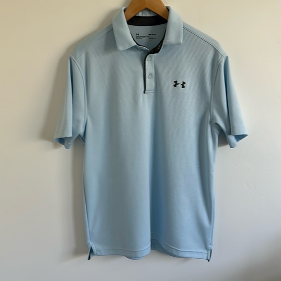 Under Armour Men’s Light Blue Polo - Picture 1 of 3